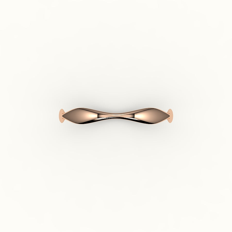 Anillo orgánico ondulado irregular