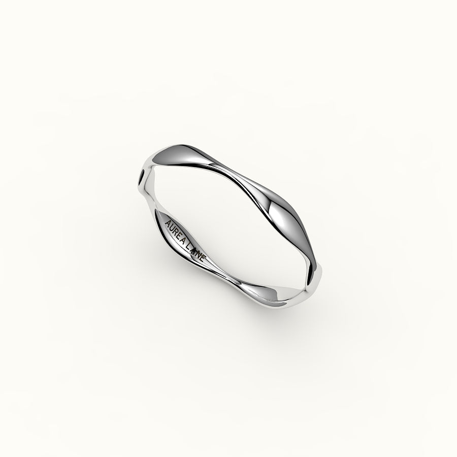 Anillo orgánico ondulado irregular