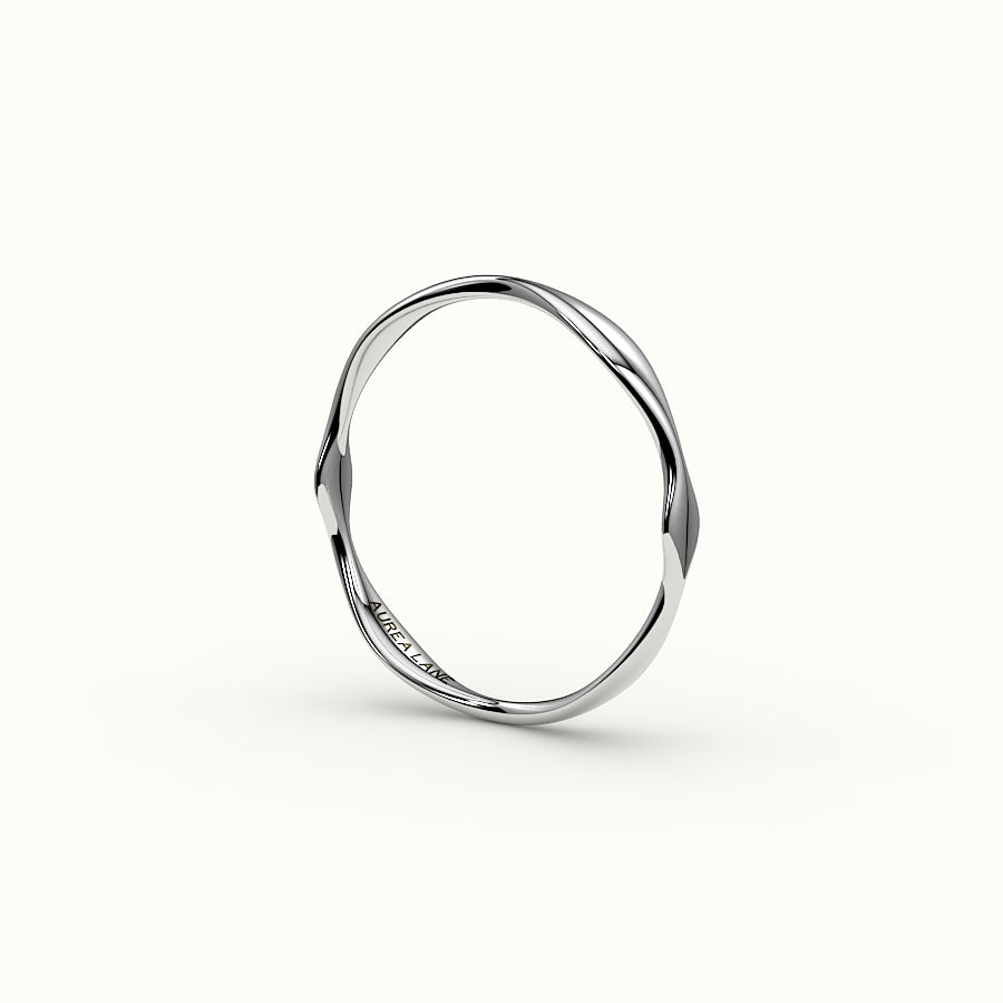 Anillo orgánico ondulado irregular