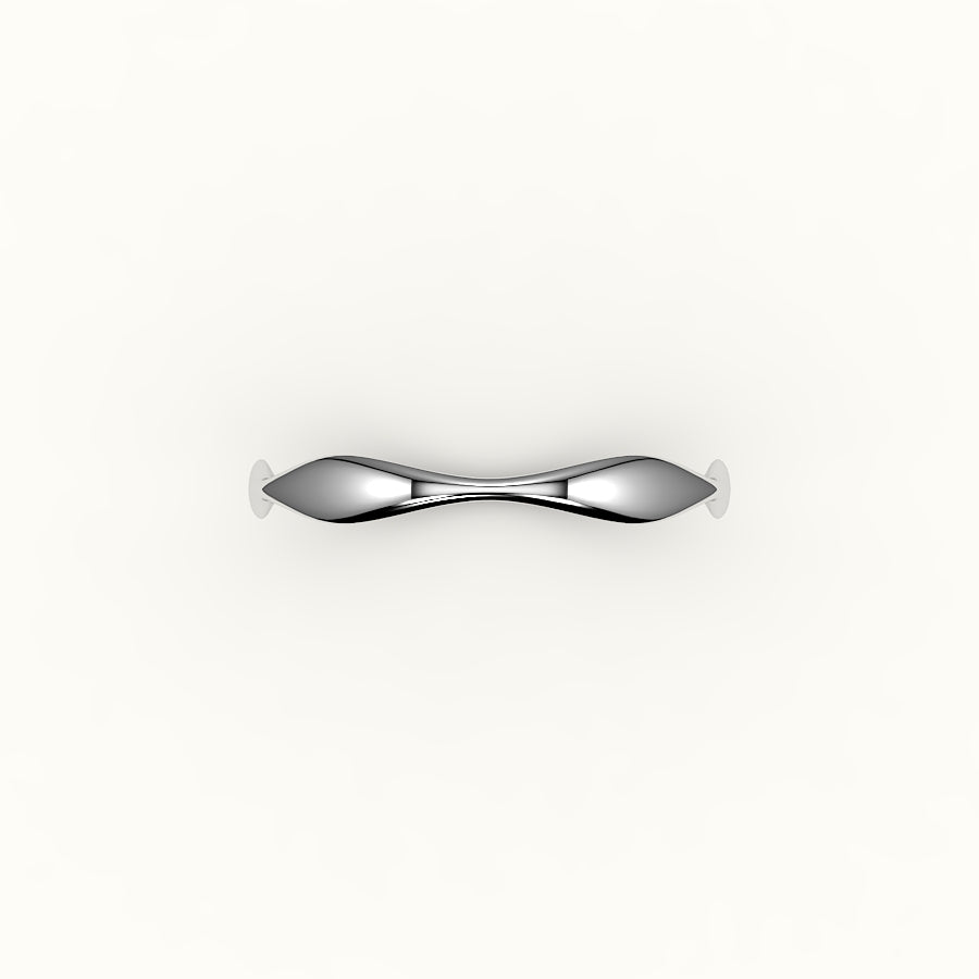 Anillo orgánico ondulado irregular