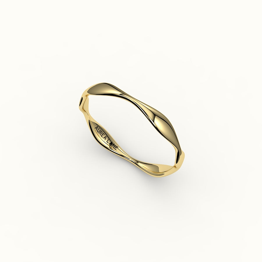 Anillo orgánico ondulado irregular