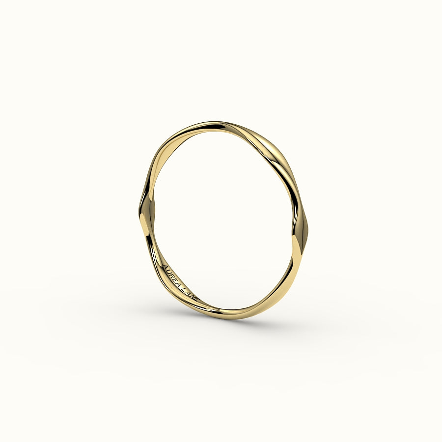 Anillo orgánico ondulado irregular