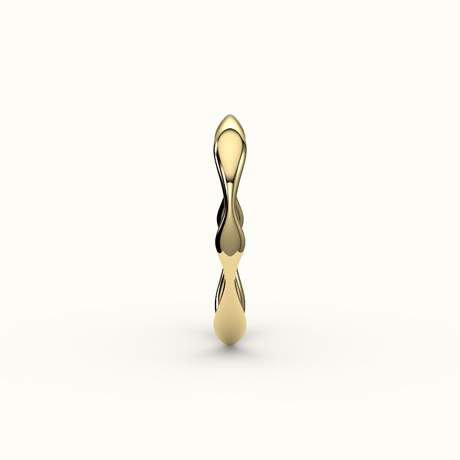 Anillo orgánico ondulado irregular