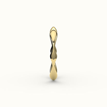 Anillo orgánico ondulado irregular