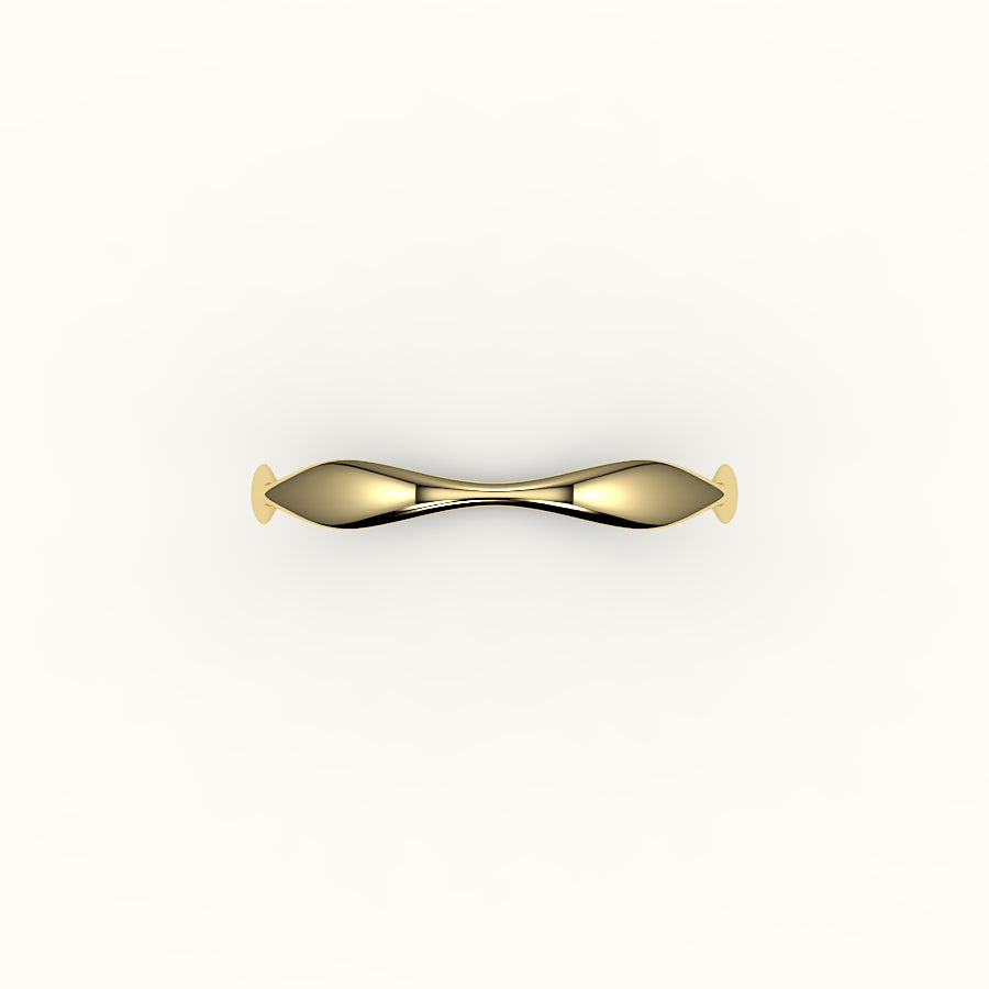 Anillo orgánico ondulado irregular