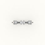 Banda de diamantes ovalados salteados