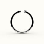 Pear Cut Initial and Diamond Ring