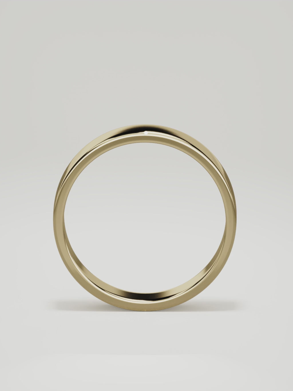 The Noble flat men's wedding band in 14K yellow gold, 5 mm, 360 turntable video