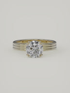 The Lira | Round Solitaire — 14K Yellow Gold — Video