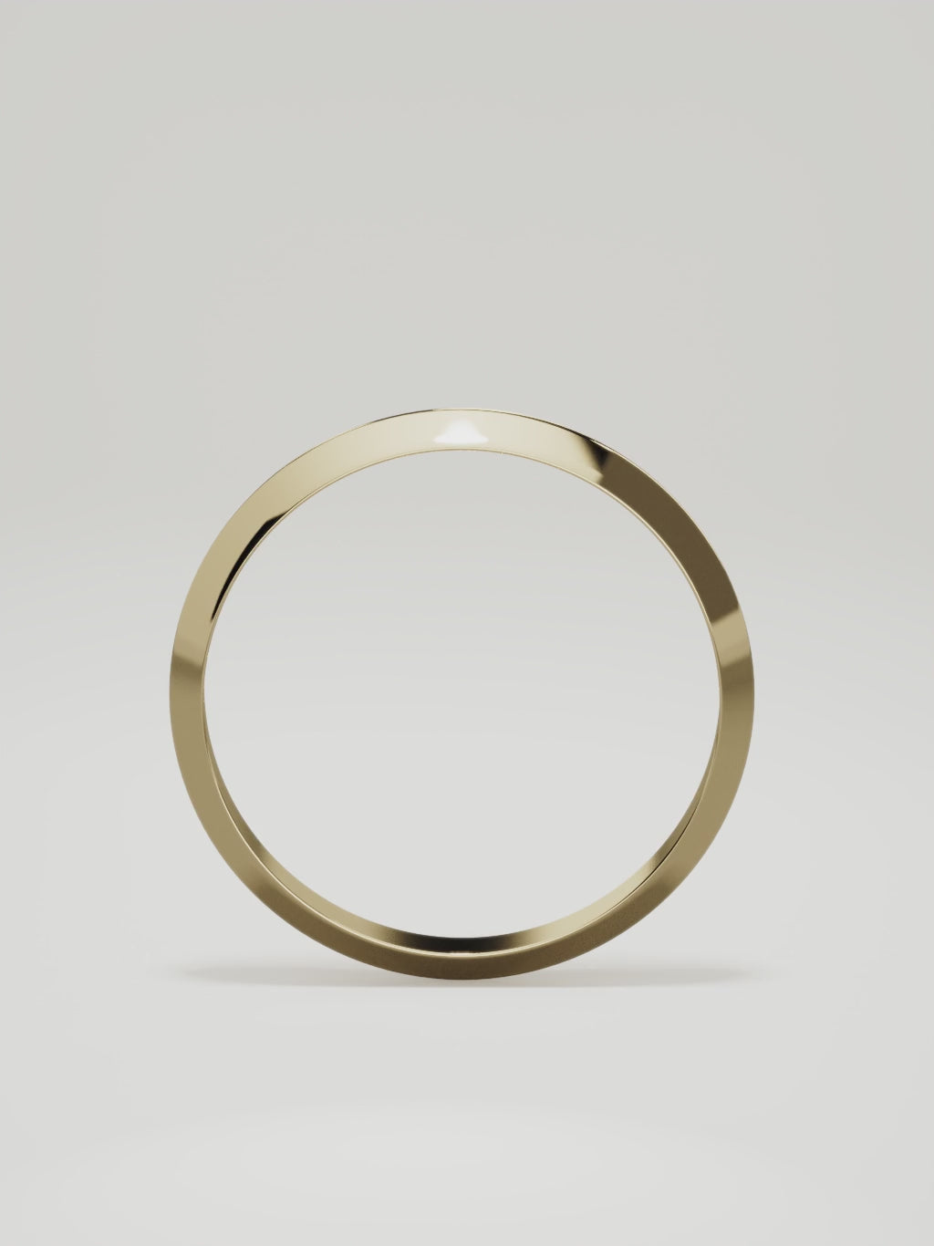 The Filo knife-edge men's wedding band in 14K yellow gold, 3 mm, 360 turntable video