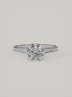 The Duo | Round Solitaire — 14K White Gold — Video