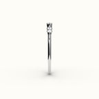 Banda de diamantes redondos salteados